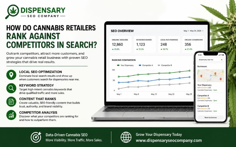 How Do Cannabis Retailers Rank Against Competitors in Search